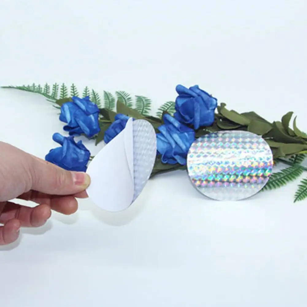 20Pcs/Set Bird Repeller Tape Reflective Non-slip Round Shape Deterrent Sticker Garden Supplies | Дом и сад