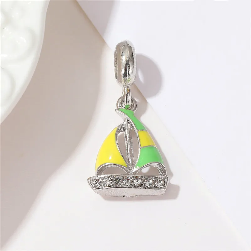 1 шт. новый дельфин Серия океан черепаха Акула лодка Очаровательная подвеска из