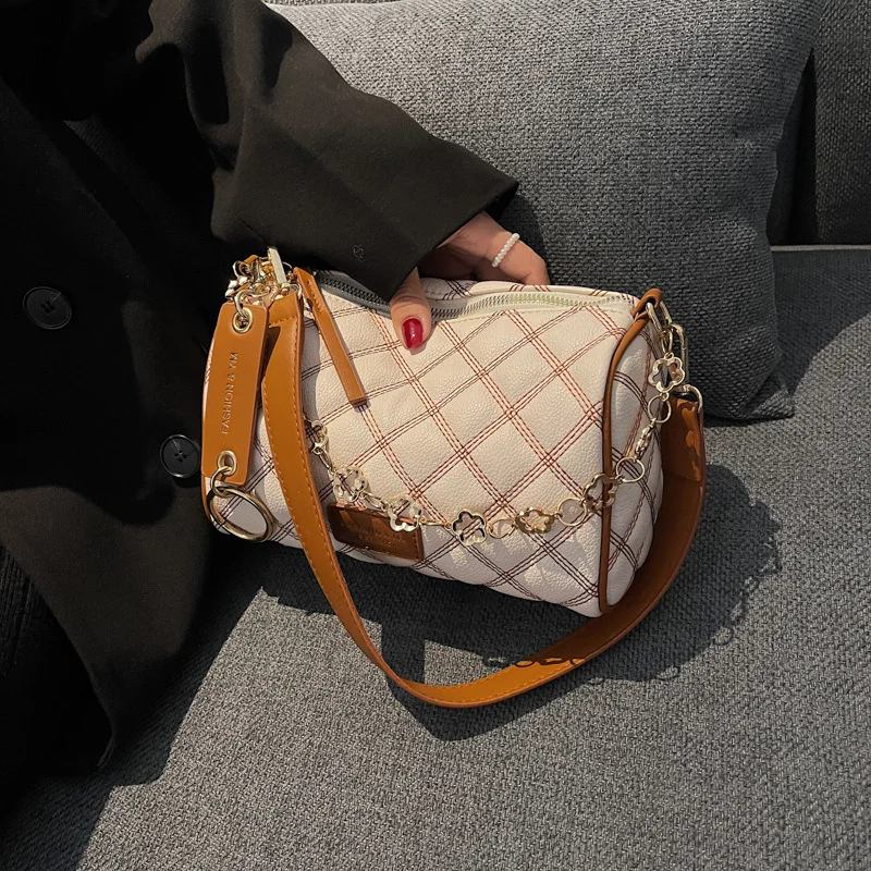 

Популярная женская сумка на цепочке, Новинка осени 2021, сумка-подушка, универсальная сумка через плечо