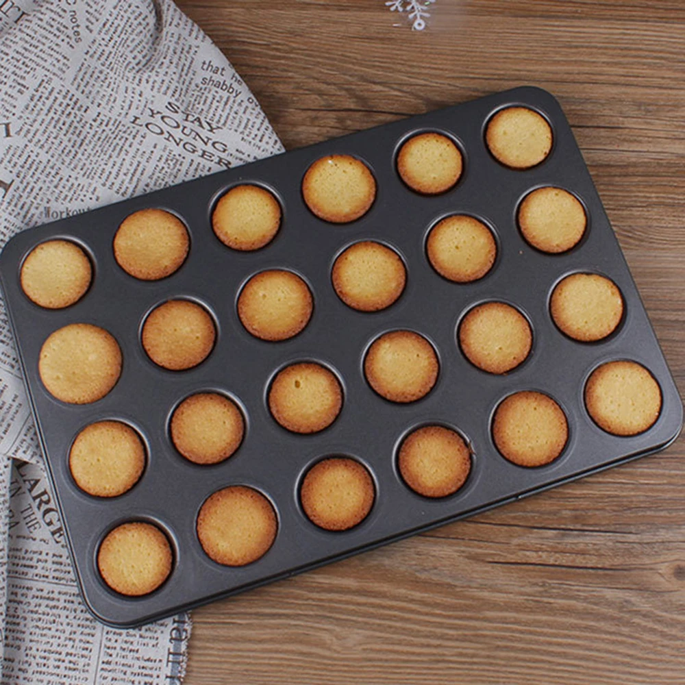 2020 Новые мини чашки Маффин 24 Отверстия антипригарные формы для выпечки кексов