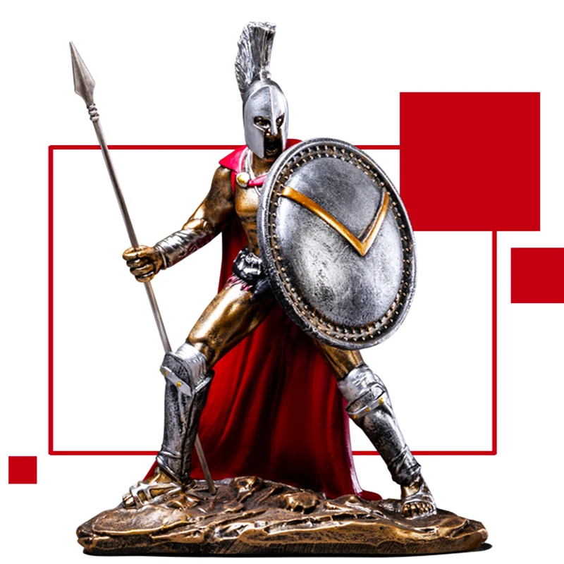Ретро спартанская модель древнего римского декора Статуэтка из смолы украшение