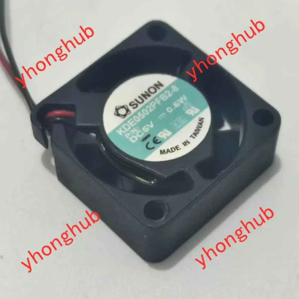 SUNON KDE0502PFB2 8 P/N:V Сервер охлаждающий вентилятор DC 5V 0 6 W 25x25x10 мм 2 провод|fan dc|cooling fanfan dc