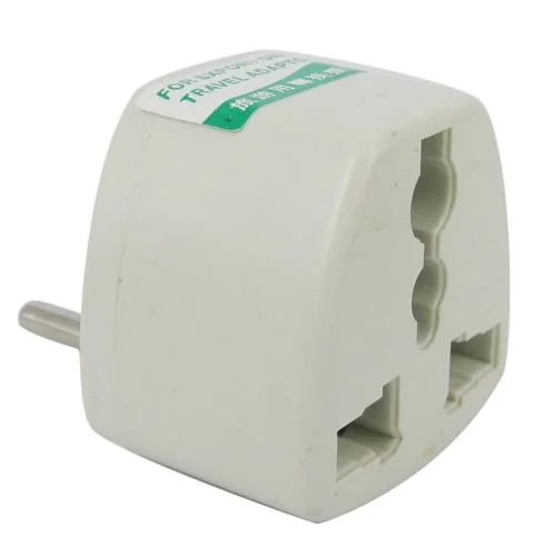 1 шт. Универсальный Белый штепсельная вилка переменного тока для