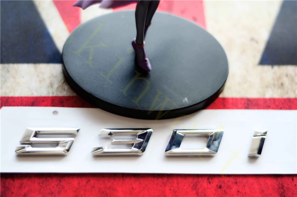 

Emblem Badge Decal Trunk Rear ABS for BMW 5 Series 535i 535Li 530i 530Li Matt Black Chrome Stylish Car Exterior Stickers