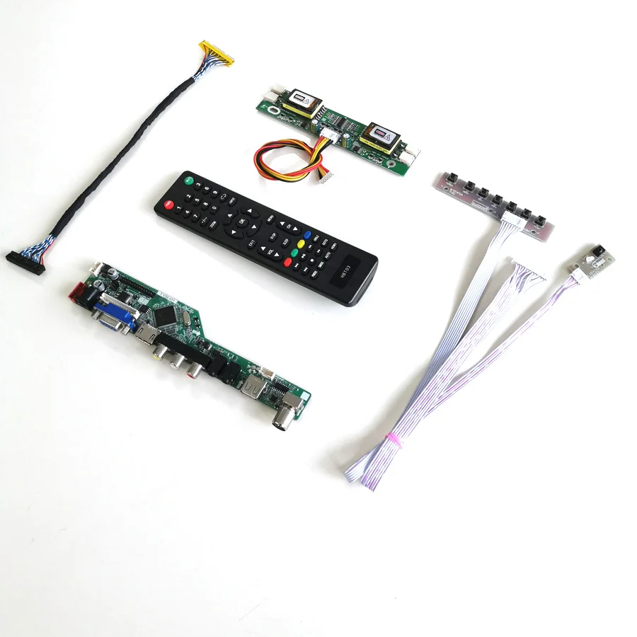 

For LM190E03-B4N4/TLB1 Remote+Inverter+keyboard TV Controller Board 4CCFL 30Pin LVDS LCD Display Panel VGA AV USB RF Kit