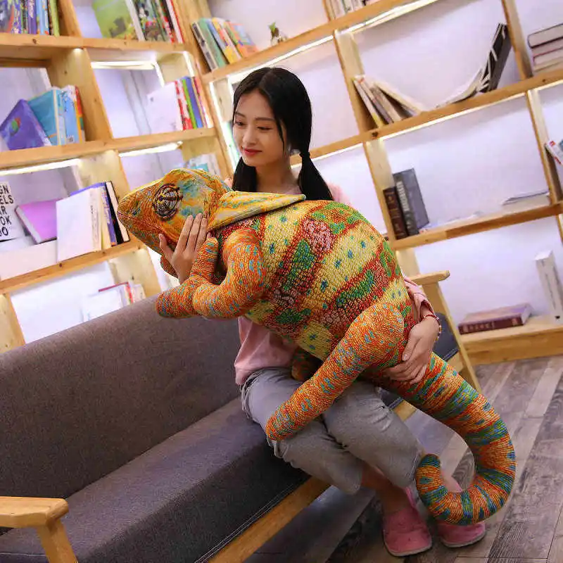 Имитация рептилий ящерицы хамелеон плюшевые игрушки высокое качество