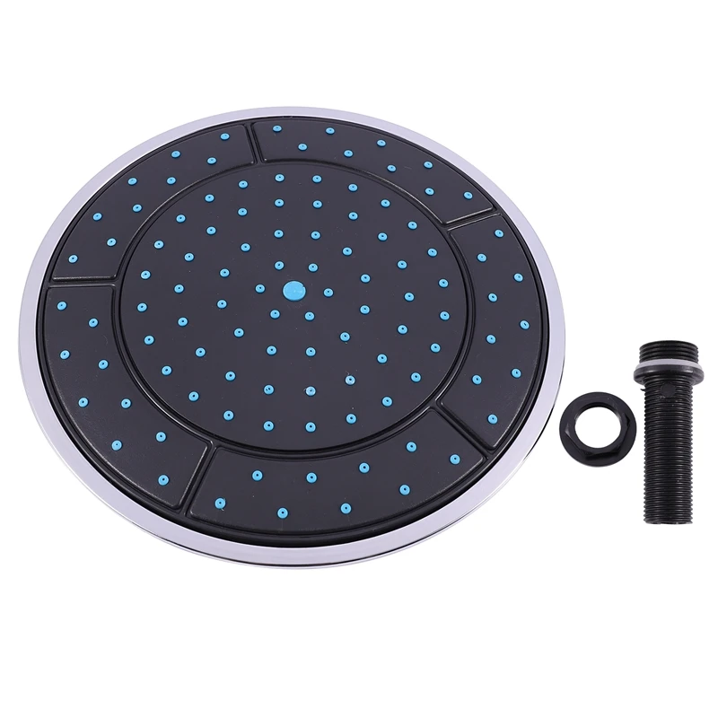 

Shower System 1Pcs 25Cm Plastic Round Shape Rainfall Powered Shower Room Top Shower Roof Head Nozzle Cabin Accessories