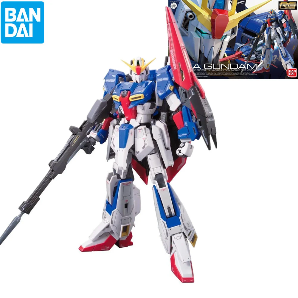 

Bandai Hobby Mobile Suit RG 1/144 Zeta Gundam MSZ-006 High Quality Figure Kit Action Assemble Model Toys Collection
