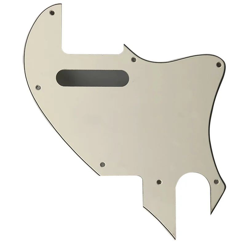Запчасти для гитары Pleroo-для США Telecaster Tele F hole Hybrid Guitar Pickguard пластина для преобразования Tele Поддержка настройки - Цвет: 3Ply Parchment