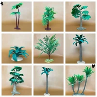simulation diy landscaping scene plants big trees tree toy models can be matched with animals dinosaurs and birds