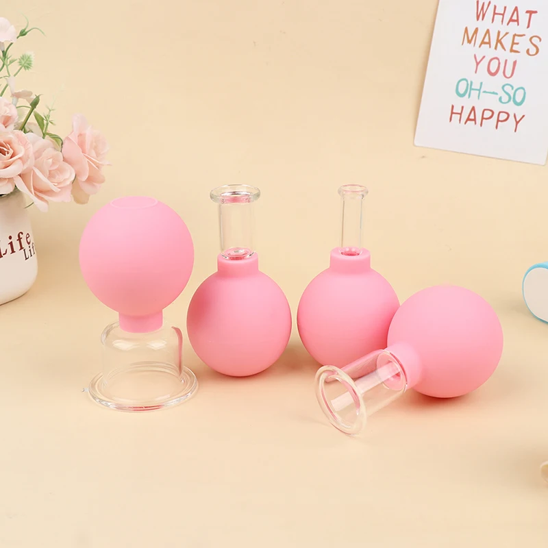 

1PCS Vacuum Cupping Cups Pvc Head Glass Suction Body Massage Anti Cellulite Cup Lip Enhancer Device Therapy Jar