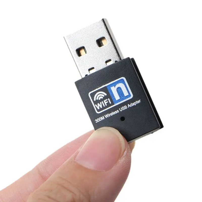 USB Wi-Fi адаптер 300M RTL8192EU чипсет Mini USB2.0 ключ-заглушка WLAN Беспроводная сетевая
