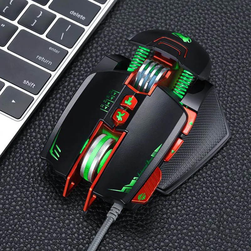 Проводная Bluetooth мышь геймерская USB компьютерная игровая мышь светодиодный оптическая мышь для компьютера