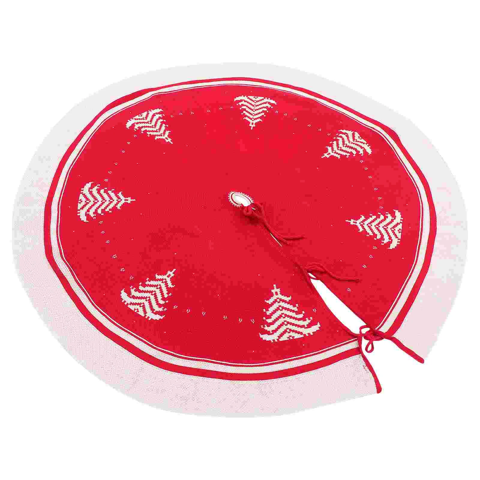 

1 шт., декоративная вязаная юбка для новогодней елки