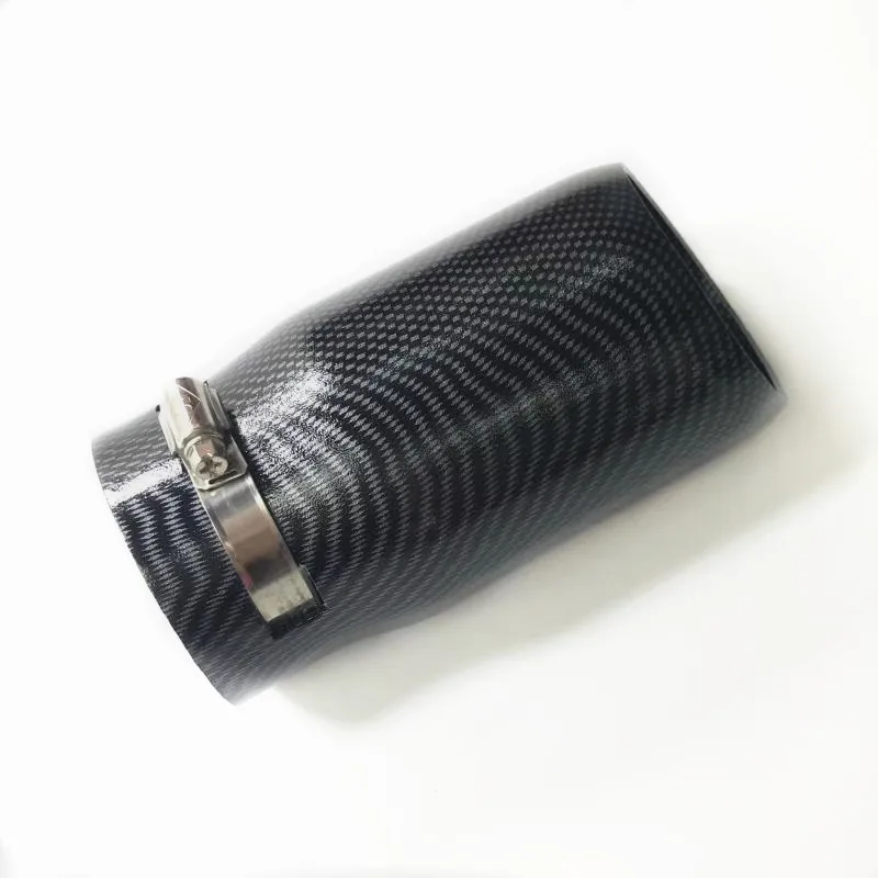 

1 Piece ABS Carbon Look Exhaust Pipe Single Muffler Tip 72-88 80-97 Fit For All Cars Tailpipe Nozzles Car Accessories