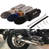 51mm diameter universal exhaust tip stainless steel muffler tail pipe modified for motorcycle street bike atv