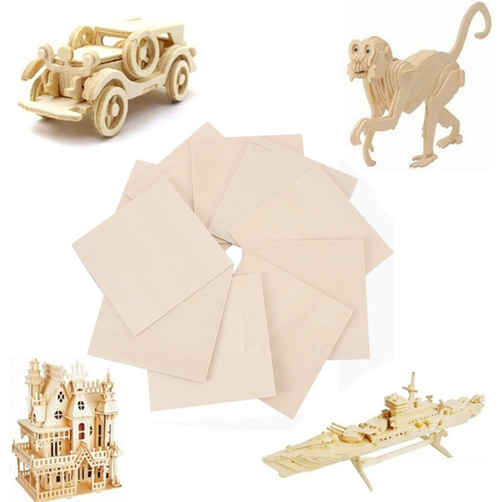 10 шт. деревянные тарелки для песочного стола модели самолета скульптуры пленка