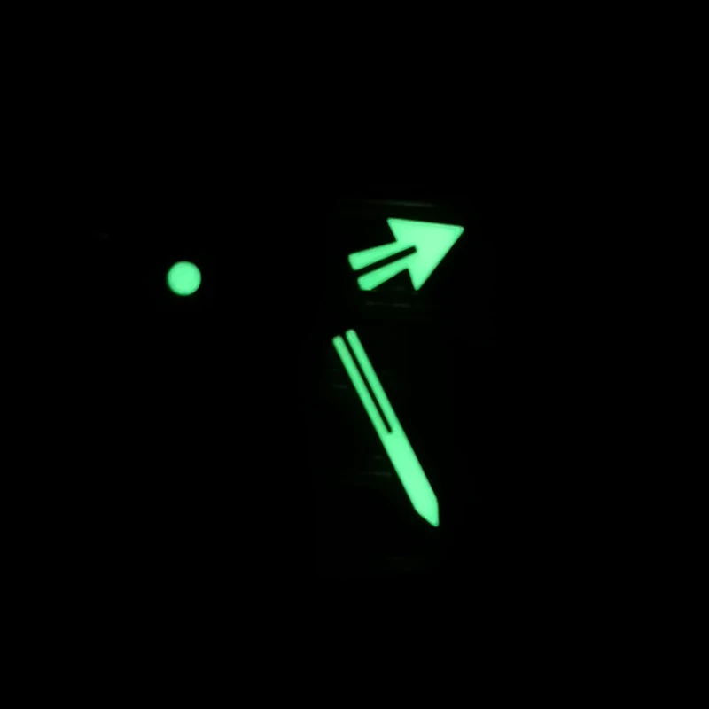 Heimdallr Watch Part Stainless Steel Tuna Watch Hand Green Luminous Suitable For NH35/36 Automatic Movement