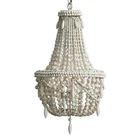 Люстра в стиле ретро, с деревянными бусинами, для детской комнаты, спальни, комнаты принцессы