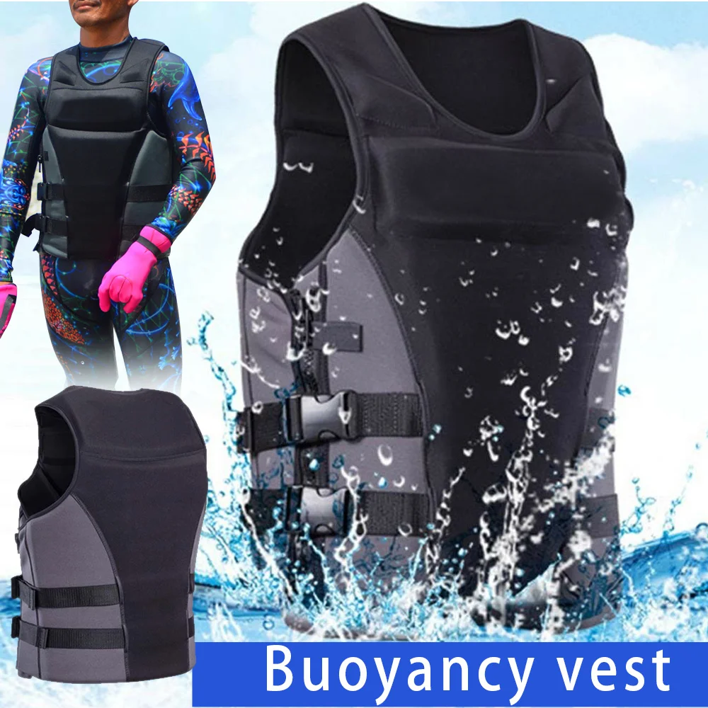 

Adults Safety Premium Neoprene Surfing Diving Swimming Survival Vest Boating BHD2
