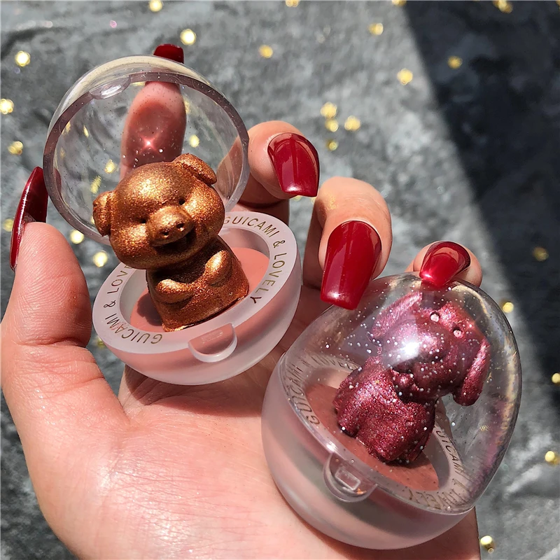 

Glitter Highlighter Holographic Makeup Palette Shimmer Bronzer Highlight Eyeshadow Cosmetics Illuminator