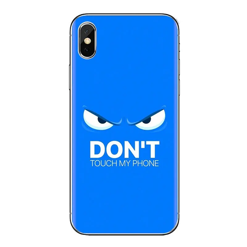 Don't touch my phone Soft Transparent Shell Covers For Xiaomi Mi4 Mi5 Mi5S Mi6 Mi A1 A2 5X 6X 8 9 Lite SE Pro Max Mix 2 3 2S |
