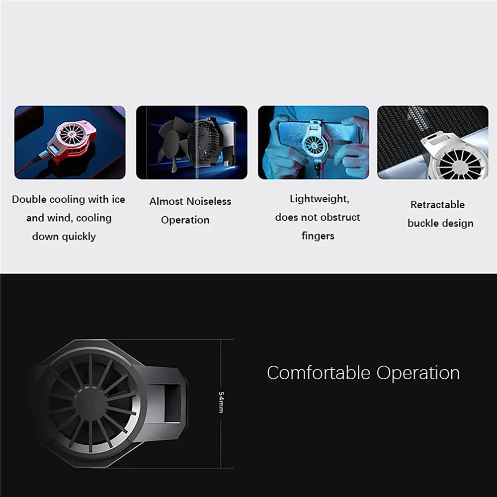 for nubia red magic phone game deuterium cooler holder mute radiator cooling double type c earphone jack mobile game parts free global shipping