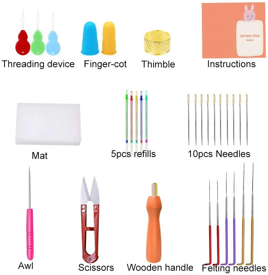 LMDZ набор для валяния игл инструментов включая иглы лист войлочной ткани