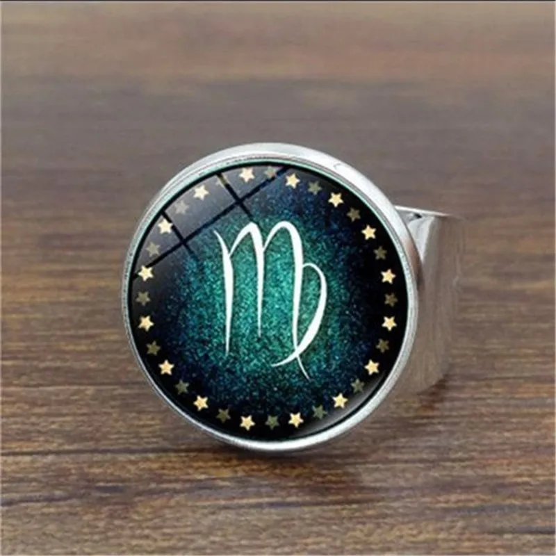 Новинка светящееся кольцо 12 созвездий мужские флуоресцентные светящиеся кольца