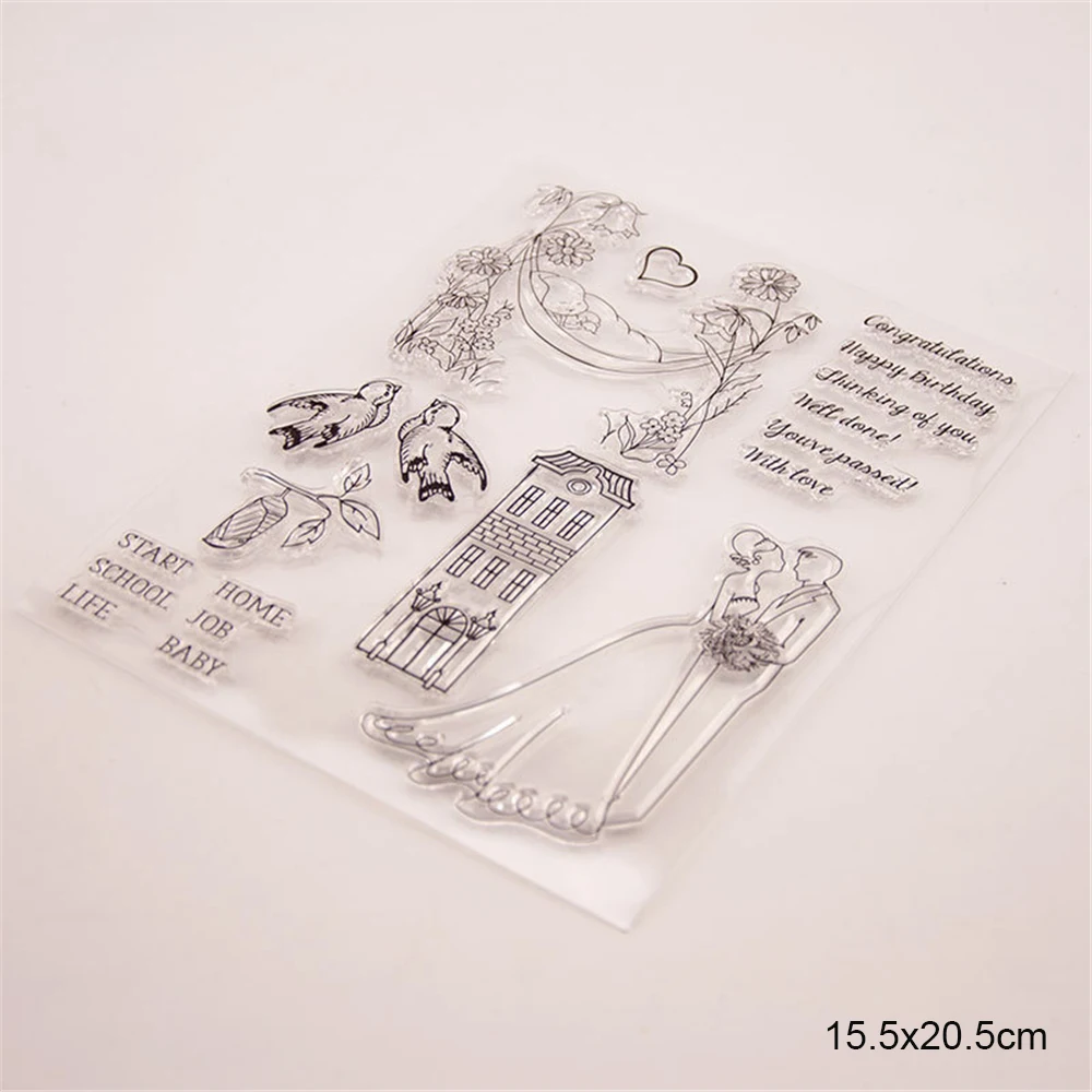 Wedding Metal Cutting Dies and Clear Stamps Set New 2020 Christmas Scrapbooking Make Card Album Craft Stencil Arrivals | Дом и сад