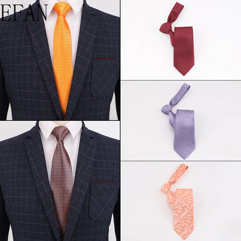 Классический галстук для мужчин 8 см роскошный полосатый в клетку деловой