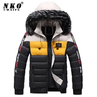 chaifenko mens winter jacket parkas fashion casual outdoor warm coat men windproof thick fur collar hooded brand parkas men 5xl