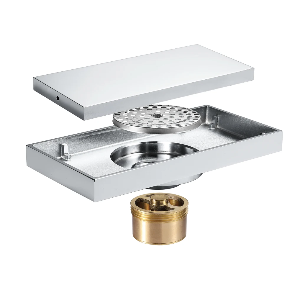 Латунный хромированный Слив для ванной 20 х10 см|Стоки| |