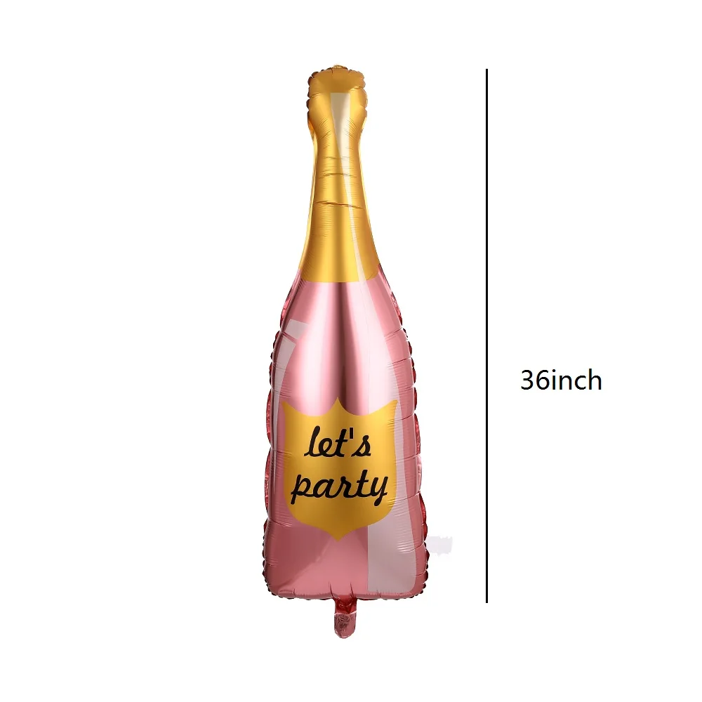

5pcs Large Champagne Whiskey Bottle Aluminium Foil Balloons Bridal Shower Wedding Birthday Party Decorations Wine Mylar Globos