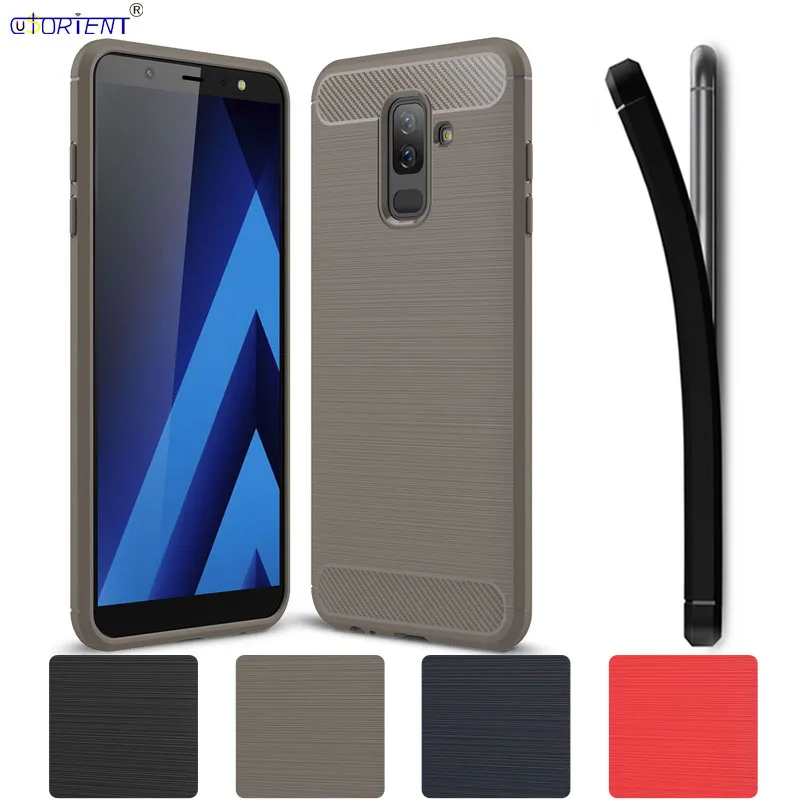 Для Samsung Galaxy A6 Plus J8 2018 Jean J810 A605 чехол для телефона из углеродного волокна SM-J810F/DS
