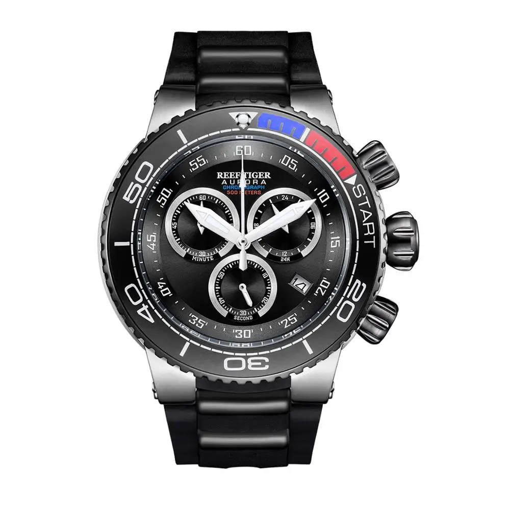 Мужские наручные часы с хронографом мужские спортивные рифом и тигром