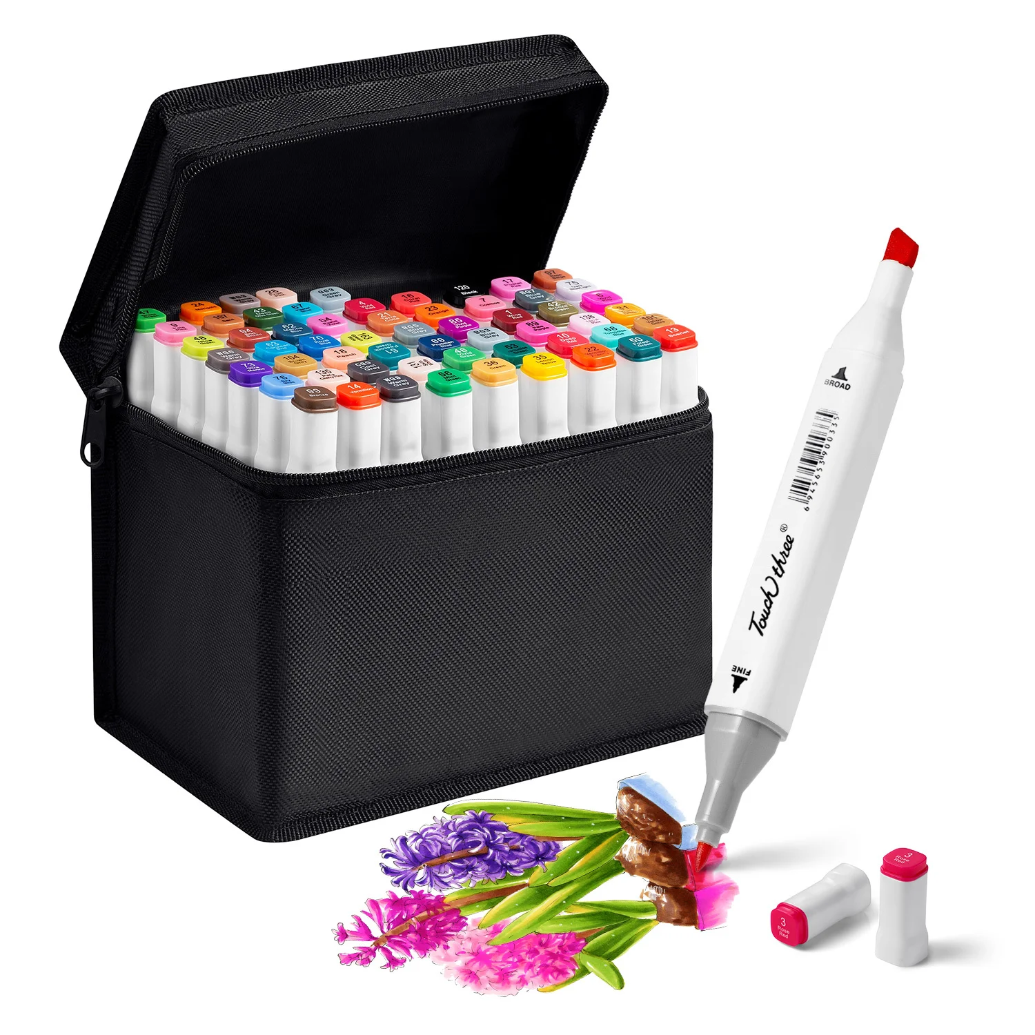 

Marker Pens Dual Tip Colored Artist Markers Professional For Art Sketch Coloring Books Painting Manga And Design