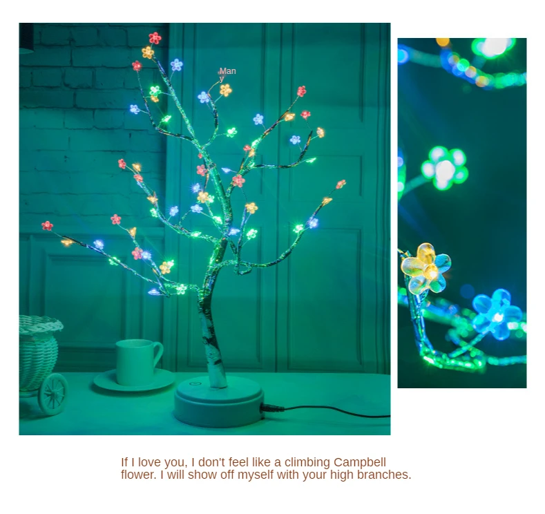 

White Birch Tree Lights Led Wedding Decoration Ramadan Decoration Eid Decor Battery Light Indoor and Outdoor Fairy Garden