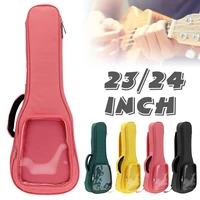 23 24 inch concert ukulele bag 10mm sponge soft case mini guitar gig bag 600d oxford fabric shoulder straps ukelele backpack