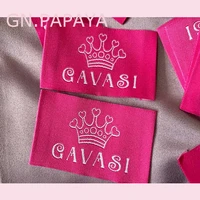 custom high density clothing tag woven label main label damask label embroidery tags for garment bags diy sewing accessories
