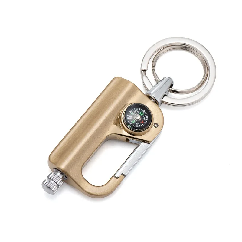 

Ten Thousand Matches Kerosene Smoking Lighter with Compass Keychain Creative Outdoor Waterproof and Windproof Encendedores