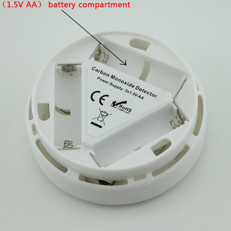 

Carbon Monoxide Gas Detection,Co Detector Alarm Lcd Portable Security Gas Co Monitor,Battery Powered,Alarm Clock Warning (9V Bat