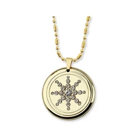 upgraded sunflower emf protection pendant necklace with health stones and shiny crystals fashion jewelry for women men