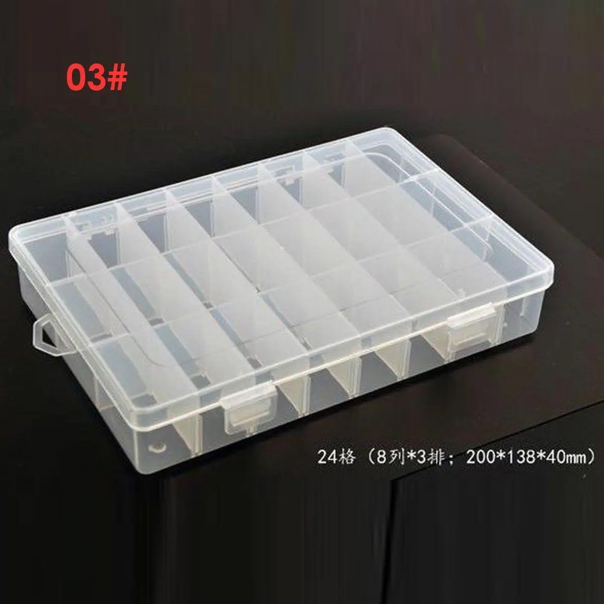 20/28 прозрачные сетки акриловой пустые ящик для хранения Strass бусины ювелирные