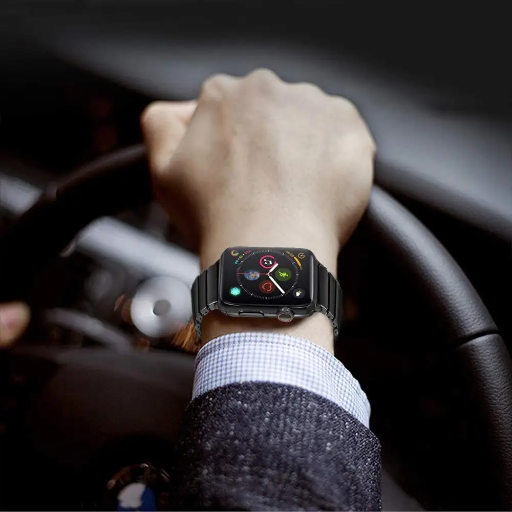 Ремешок из нержавеющей стали 38/42 мм для Apple Watch series 3 2 1 браслет ремни iwatch 5 4 40/44 correa