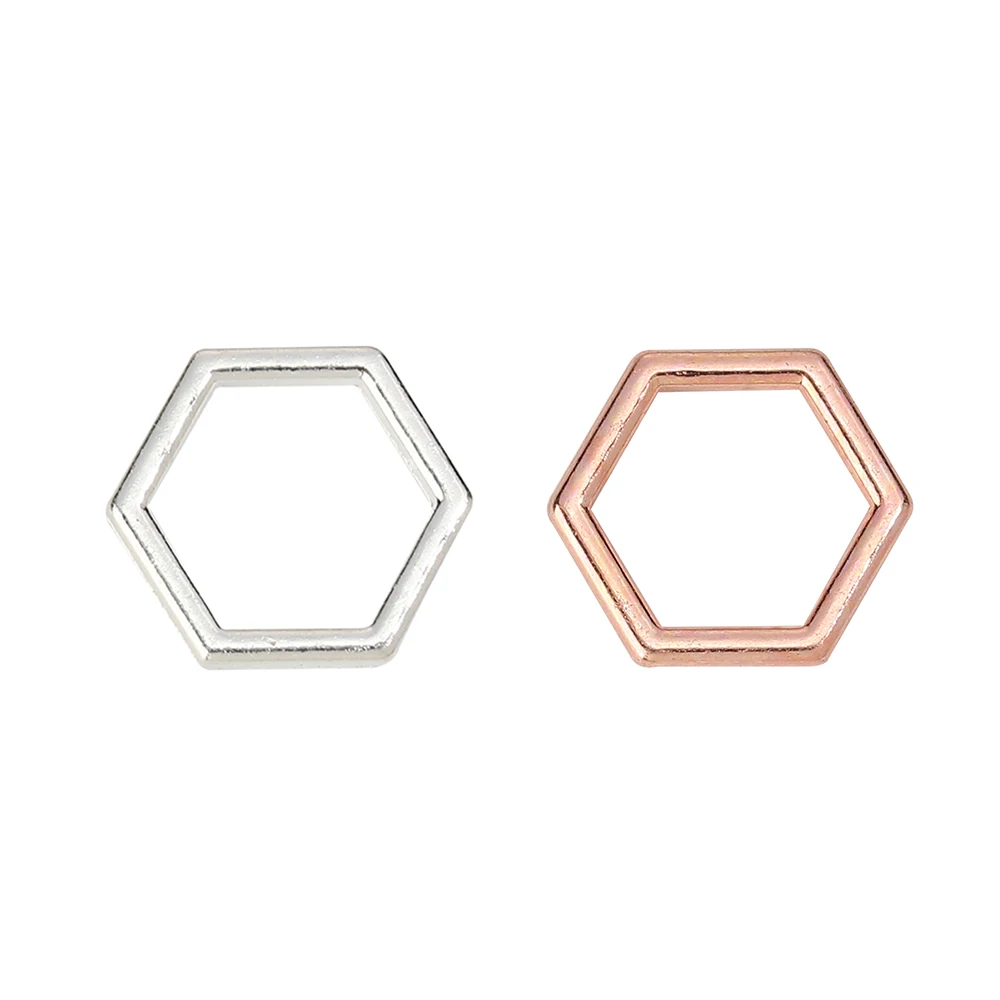 Doreen Box разъемы из цинкового сплава соты Шестиугольник Серебряный цвет DIY