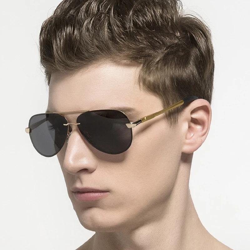 Солнцезащитные очки LVVKEE в оправе из алюминиевого сплава для мужчин и женщин 2020