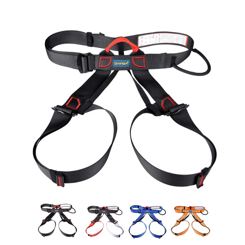 

Professional Outdoor Sports Safety Belt Rock Mountain Climbing Harness Waist Support Half Body Harness Aerial Survival Harnesses