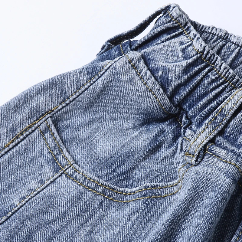 

Large Size Jeans Women's New Elastic Waist High Waist All-Match Slim and High Loose Carrot Pants Harem Pants