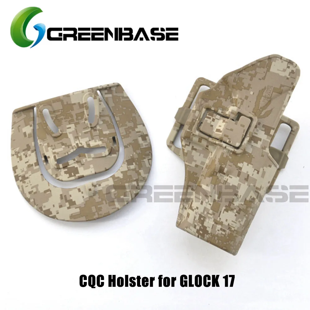 Greenbase Тактический Glock 17 19 34 кобура для охоты жесткий корпус Пистолет Чехол Пистолет Coldre военный пояс на талии - Цвет: AOR1